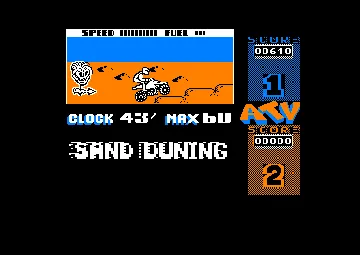 ATV Simulator (UK) (1988) screen shot game playing